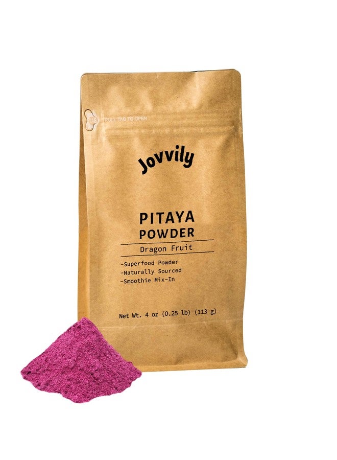 Jovvily Pitaya Powder 4 oz. Dragon Fruit Superfood - Smoothies - Drinks - Image 1